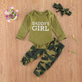 Daddy's Girl Camo Print 3-Piece Outfit