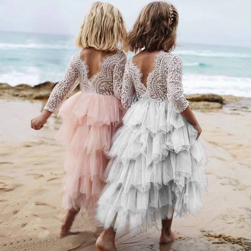 Girls Lace Princess Dress
