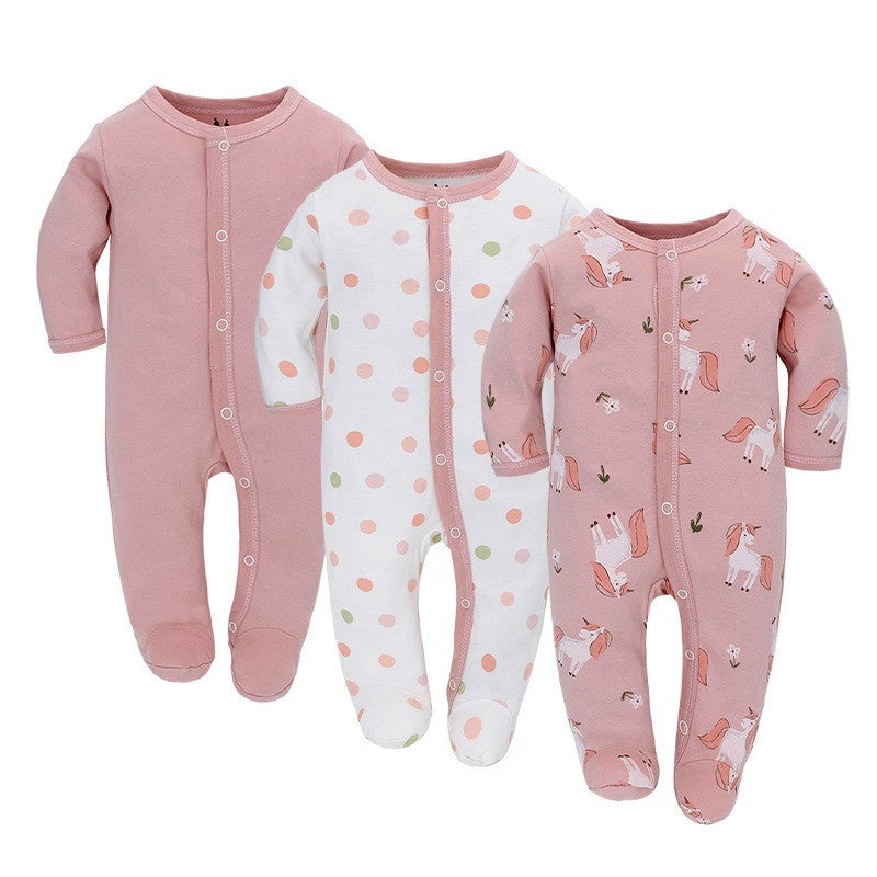 3-Pack Long-Sleeve Baby Onesie