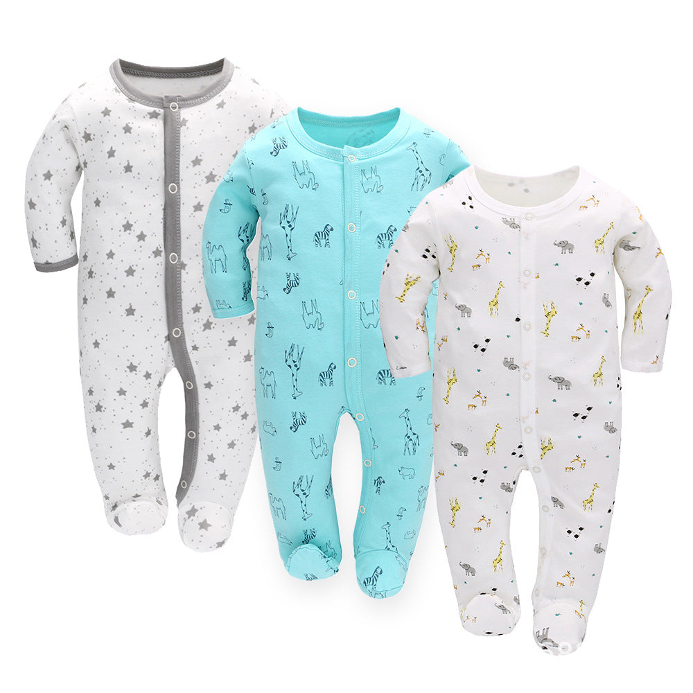 3-Pack Long-Sleeve Baby Onesie