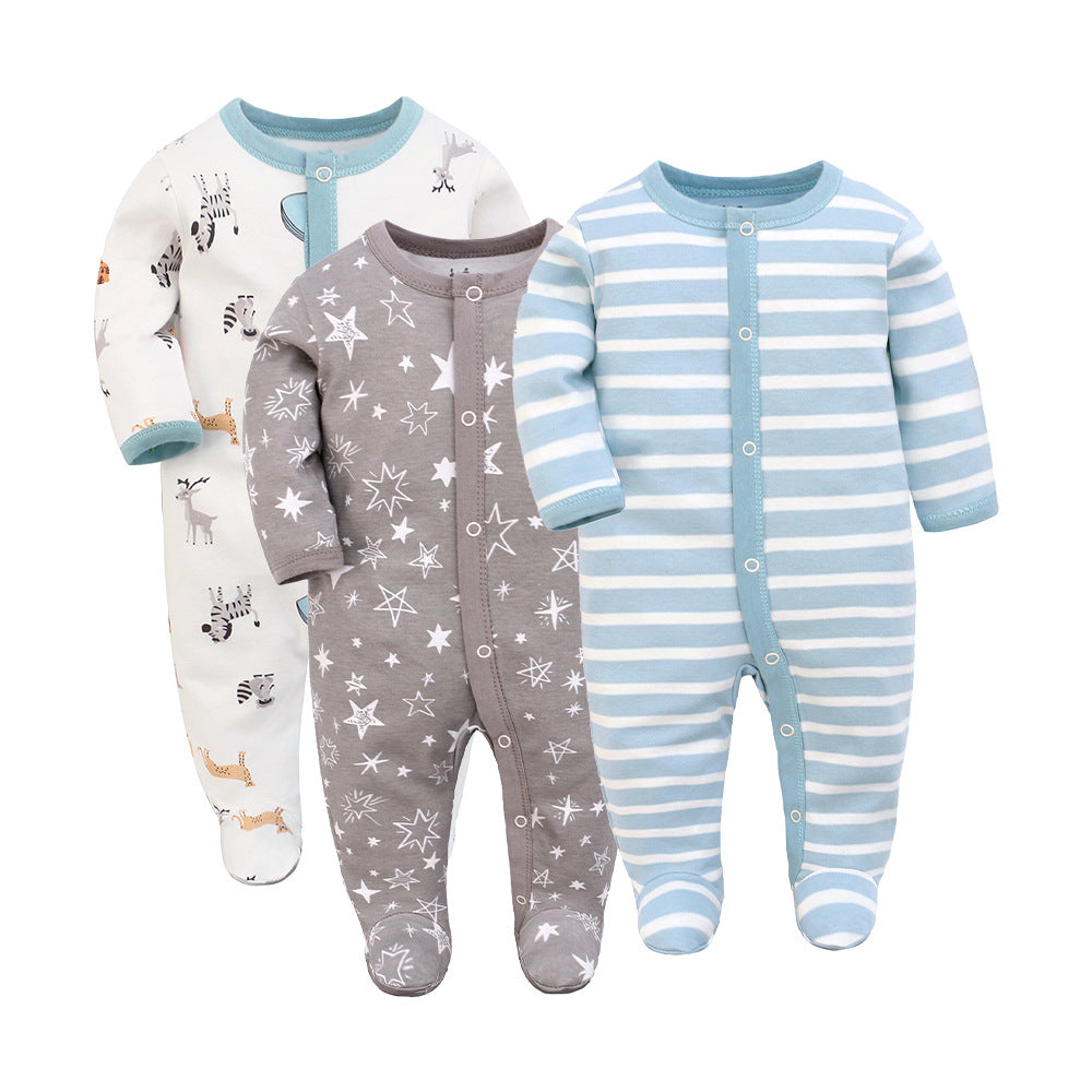 3-Pack Long-Sleeve Baby Onesie