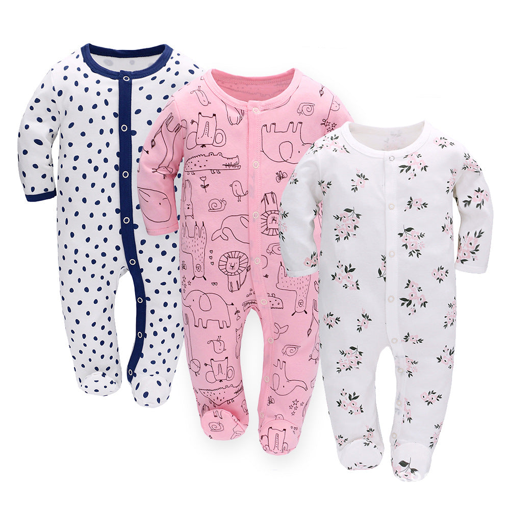 3-Pack Long-Sleeve Baby Onesie
