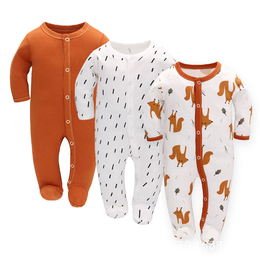 3-Pack Long-Sleeve Baby Onesie