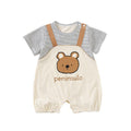 Cartoon Bear Baby Short Sleeve Romper