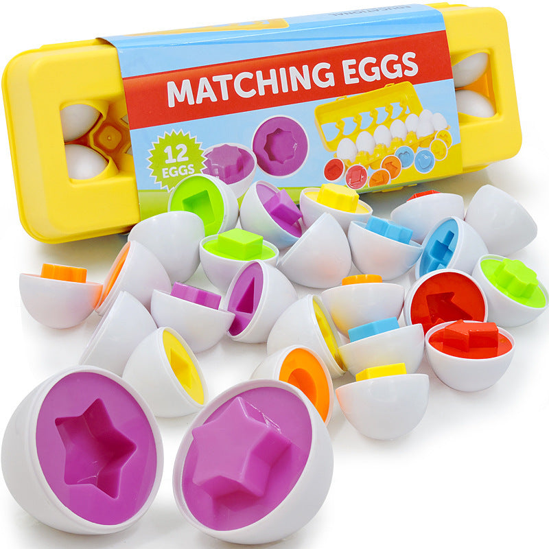Toddler Montessori Egg Matching Game