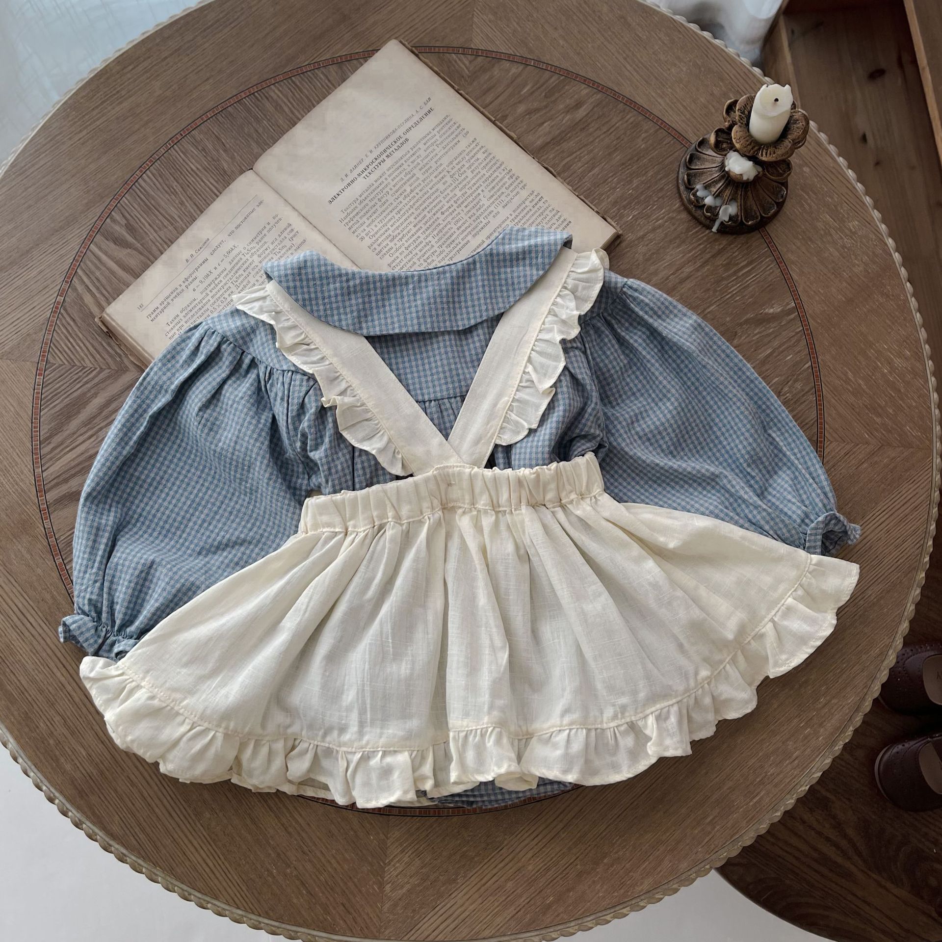 Baby Girl Gingham Ruffle Dress