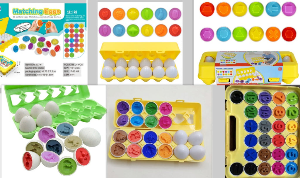 Toddler Montessori Egg Matching Game