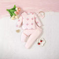 Strawberry Long Sleeve Top Set for Baby Girls