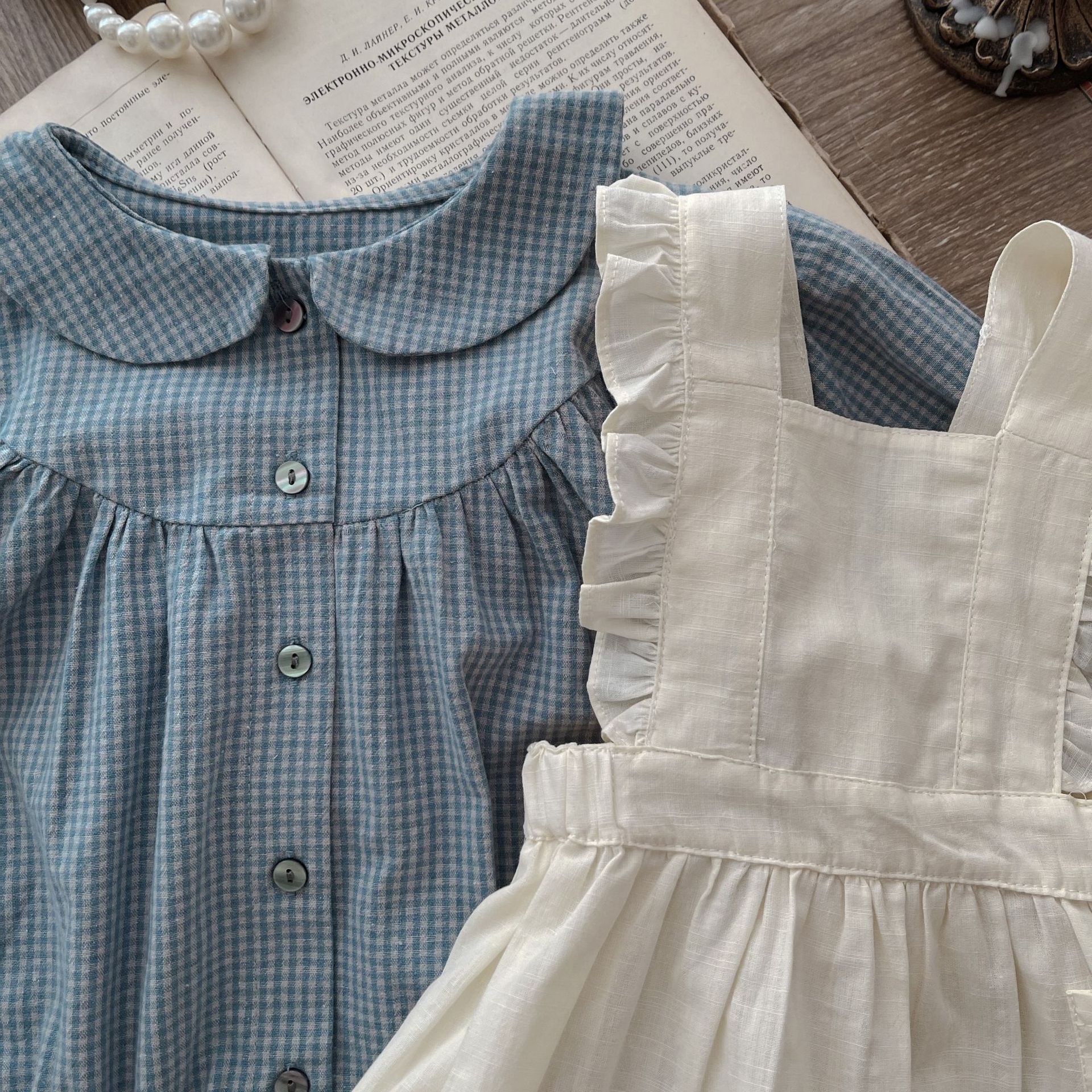 Baby Girl Gingham Ruffle Dress