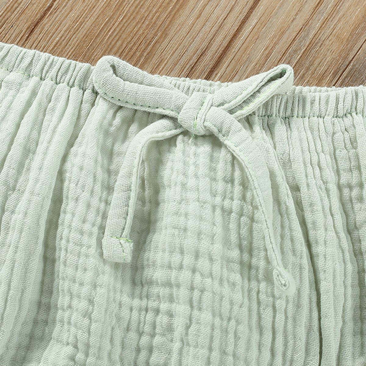 Muslin Ruffle Tank Top and Bloomer Matching Set for Baby Girls