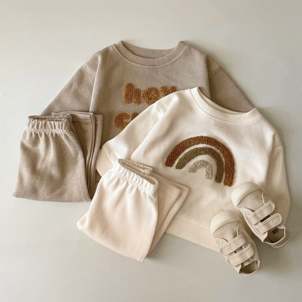 Baby Embroidered Two-Piece Long Sleeve Set