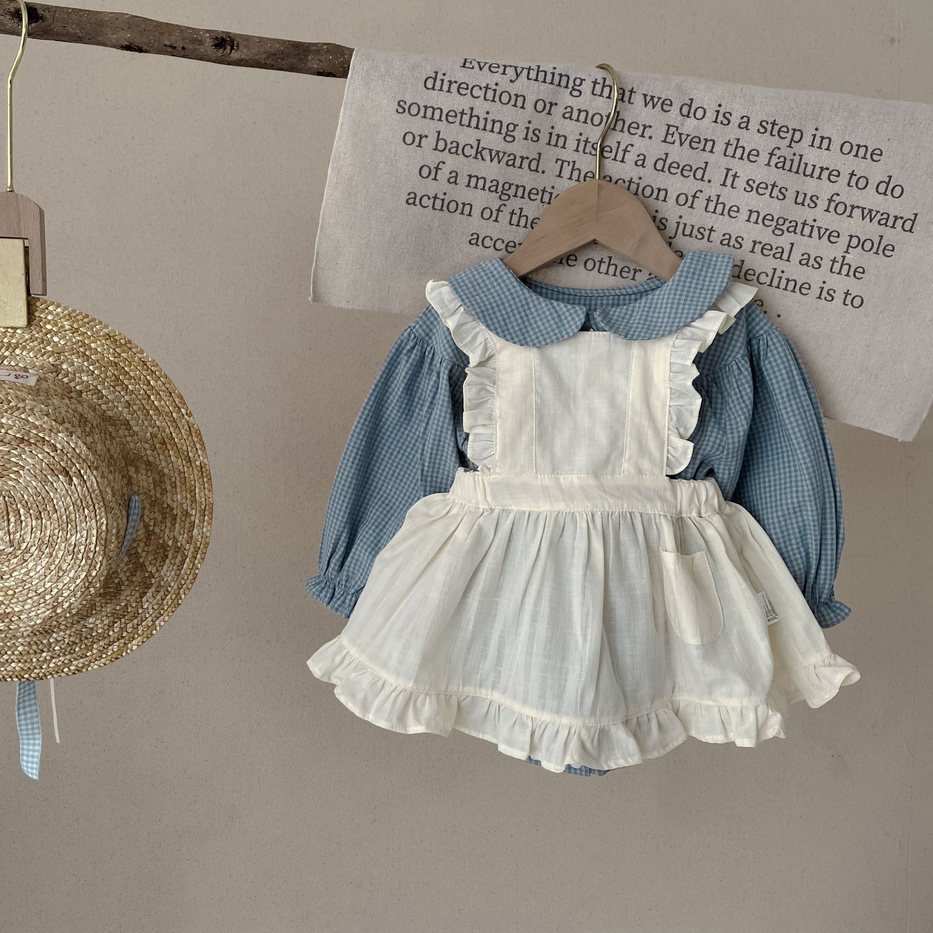 Baby Girl Gingham Ruffle Dress
